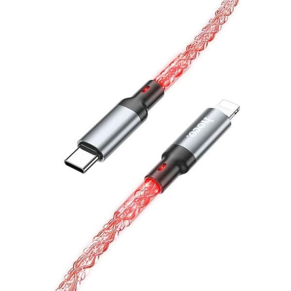 Hoco USB-C Till Lightning Kabel 20W 1m U112 - Grå
