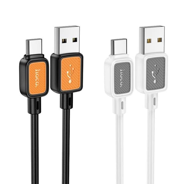 Hoco USB-A Till USB-C Kabel 3A 1m X108 - Vit