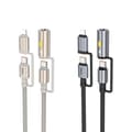 Miniatyrbild 3 av 5: Hoco USB-C/Lightning Till USB-C, Cigarettändare 60W 3A Kabel 1.2m U138 - Grå