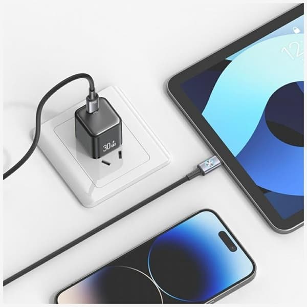 USAMS USB-C Till Lightning Kabel 30W 1.2m Huan - Tarnish