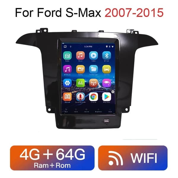 Bilradio, GPS-navigation, multimedie videospiller, 4GB 64GB wifi