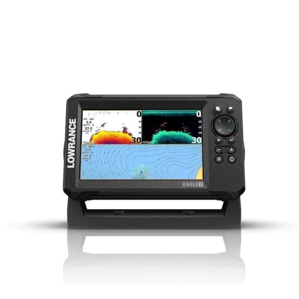 GPS-fiskelodskombination - LOWRANCE - Eagle 7 - 50/200 HDI-givare - IPS-skärm - FishReveal