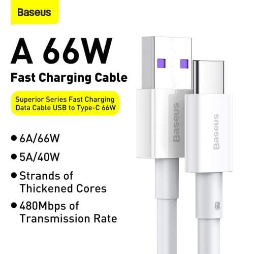 Baseus Superior Series Cable USB / USB-C / 66W / 1m