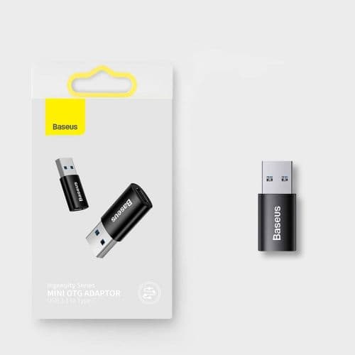 Adapteris Baseus Ingenuity Mini OTG USB- A - USB Type-C