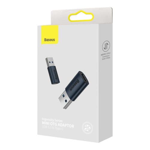 Adapteris Baseus Ingenuity Mini OTG USB- A - USB Type-C