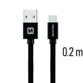 Miniatyrbilde 2 av 5: Swissten Textile Universal Quick Charge 3.1 USB-C Data and Charging Cable 20 cm