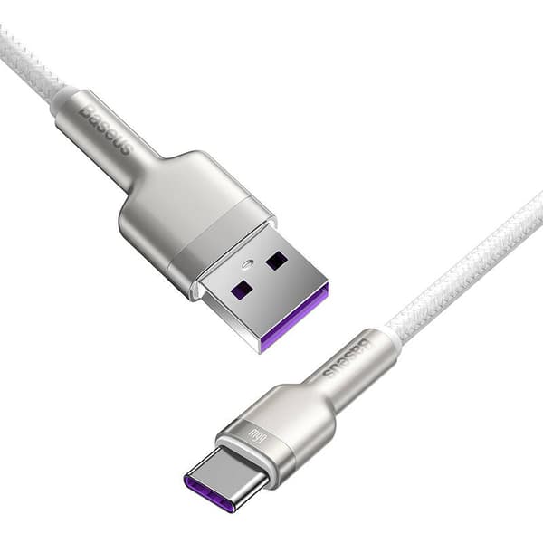 USB cable for USB-C Baseus Cafule, 66W, 2m (white)