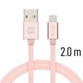 Miniatyrbilde 2 av 5: Swissten Datový Kabel Textile Usb / Usb-C 2,0 M Růžovo/Zlatý