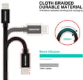 Miniatyrbillede 3 af 6: Swissten Datový Kabel Textile Usb / Usb-C 2,0 M Zelený