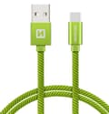 Miniatyrbillede 4 af 6: Swissten Datový Kabel Textile Usb / Usb-C 2,0 M Zelený