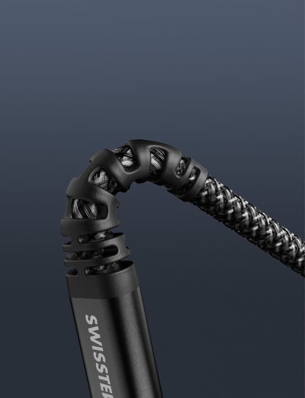 Swissten Datový kabel KEVLAR USB-C / USB-C 1,5 M, 60W, antracit