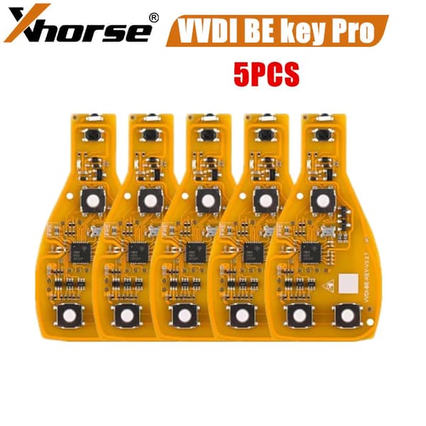 VVDI BE Key Pro, Gul Färg, Smart Nyckelskal, 5 st PCB endast