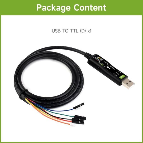 Utvecklingsprogramvara - Waveshare programmeringsprogramvara - USB TILL TTL (D)