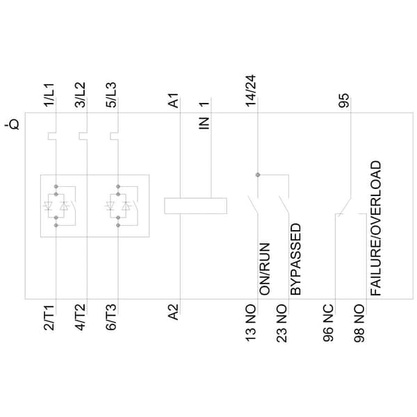 Siemens 3RW4026-1BB14 3RW40261BB14 Mjukstartare Motoreffekt på 400 V 11 kW Motoreffekt på 230 V 5.5 kW 400 V/AC Nominel