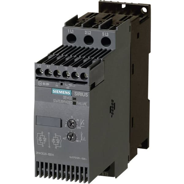 Siemens 3RW3027-1BB14 3RW30271BB14 Mjukstartare Motoreffekt på 400 V 15 kW Motoreffekt på 230 V 7.5 kW 400 V/AC Nominel