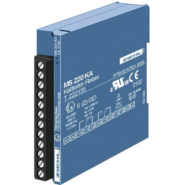 Ziehl MSR 220 KA Utlösningsanordning Antal reläutgångar: 2