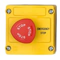 Miniatyrbild 1 av 2: BACO LBX130008 Nödstoppsknapp med hölje 240 V/AC 2.5 A 1 NC IP66 1 st