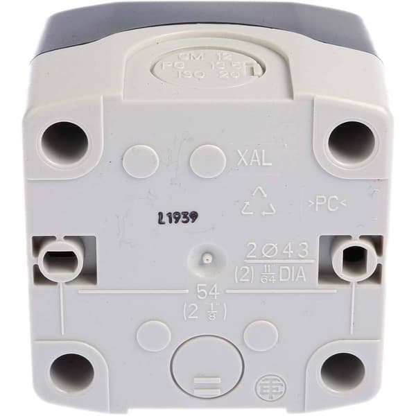 Schneider Electric XALD134 Harmony XALD134 Valtangent med hölje Vridströmbrytare Mörkgrå, Ljusgrå 1 x 90 ° Vrid-upplåsn