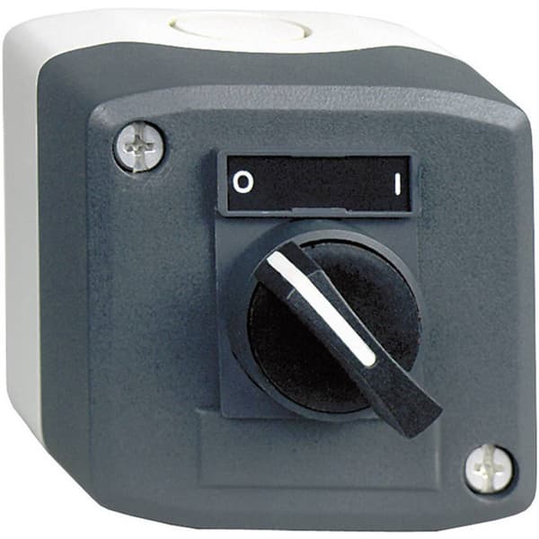 Schneider Electric XALD134 Harmony XALD134 Valtangent med hölje Vridströmbrytare Mörkgrå, Ljusgrå 1 x 90 ° Vrid-upplåsn