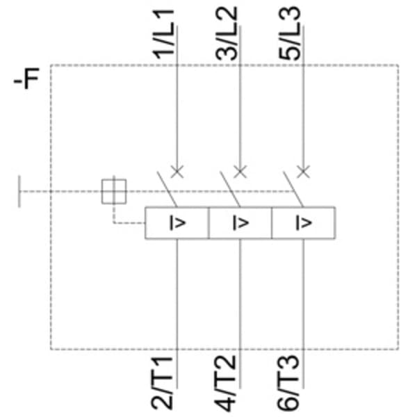 Siemens 3RV1011-1DA10 Brytare 1 st 3 NO Inställningsområde (ström): 2.2 - 3.2 A Växelspänning (max.): 690 V/AC (B x H x