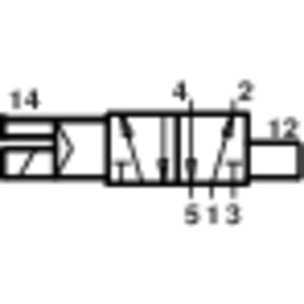 IMI NORGREN Mekaniskt styrd pneumatisk ventil V61B513A-A213L 24 V/DC Kapslingsmaterial Aluminium Tätningsmaterial NBR 1