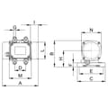 Miniatyrbild 2 av 4: Netter Vibration NEG 50120 Elektro-vibrator 230 V/400 V 3000 U/min 1185 N 0.18 kW