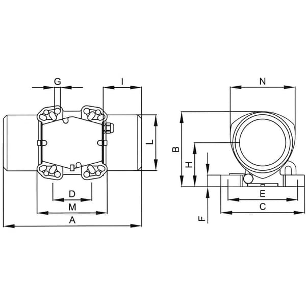 Netter Vibration NEG 2570 Elektro-vibrator 230 V/400 V 1500 U/min 790 N 0.085 kW