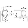 Miniatyrbild 2 av 4: Netter Vibration NEG 2570 Elektro-vibrator 230 V/400 V 1500 U/min 790 N 0.085 kW