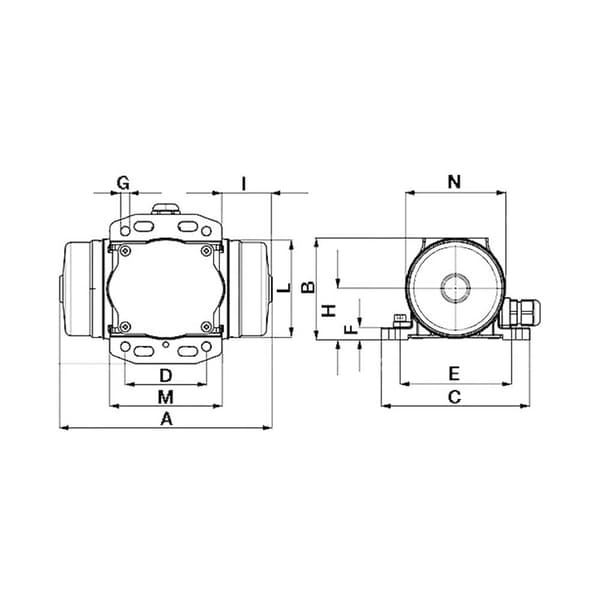 Netter Vibration NEA 504 Elektro-vibrator 230 V 3000 U/min 49 N 0.024 kW