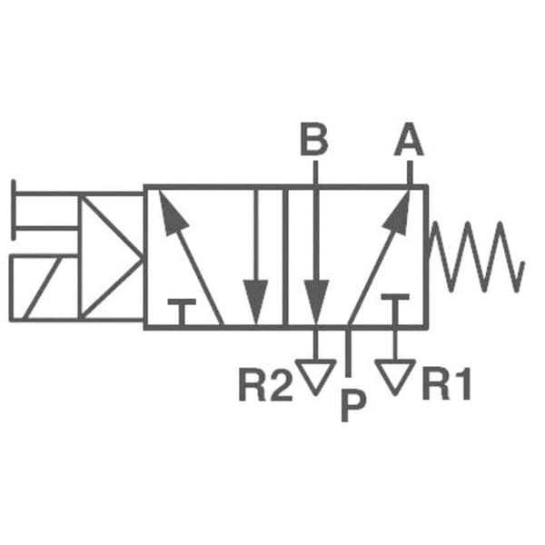 IMI NORGREN Mekaniskt styrd pneumatisk ventil V51B517A-A213J 24 V/DC Kapslingsmaterial Aluminium Tätningsmaterial NBR 1