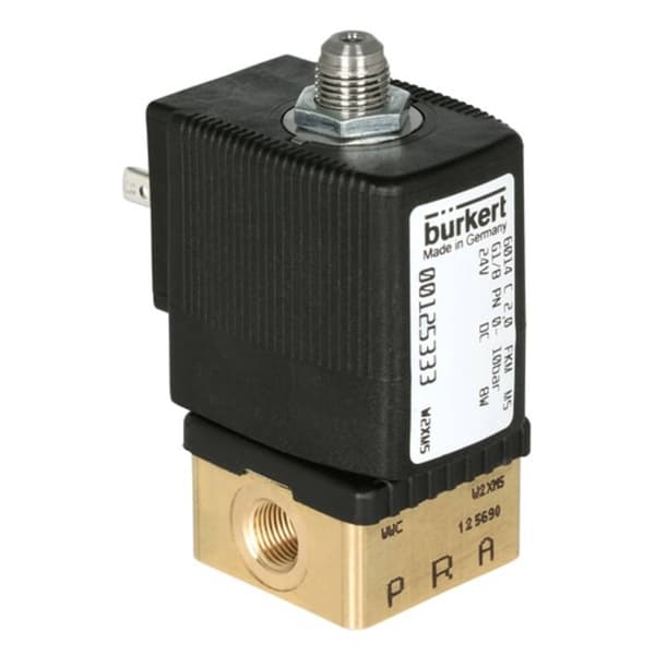 Bürkert Direktstyrd ventil 125348 6014 24 V/DC Kapslingsmaterial Mässing Tätningsmaterial FKM 1 st