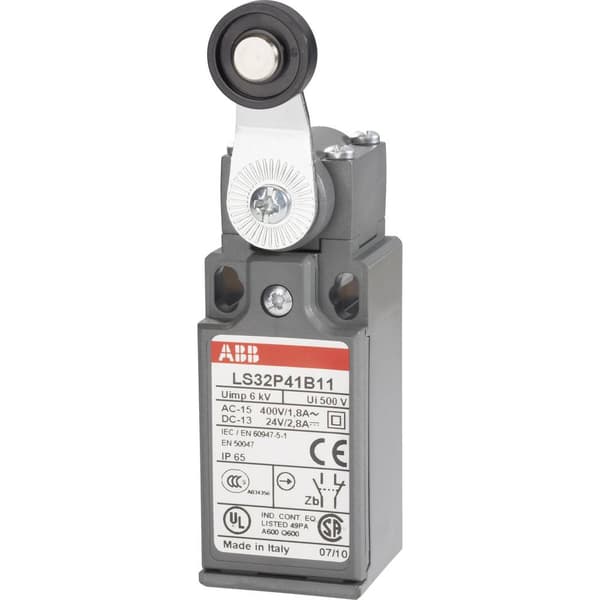 ABB 1SBV010341R1211 LS32P41B11 Gränslägesbrytare 400 V/AC 1.8 A Rullhävarm momentan IP65 1 st