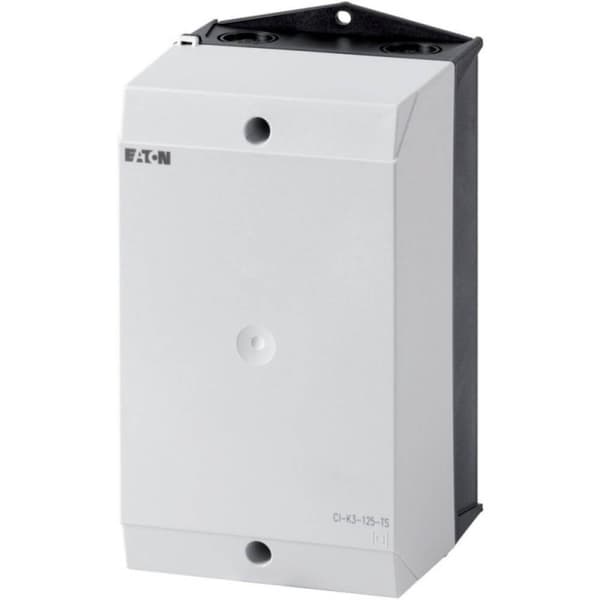 Eaton CI-K3-125-TS Tomhölje för dragskenamontering (L x B x H) 125 x 120 x 200 mm Grå-vit (RAL 7035), Svart (RAL 9005)