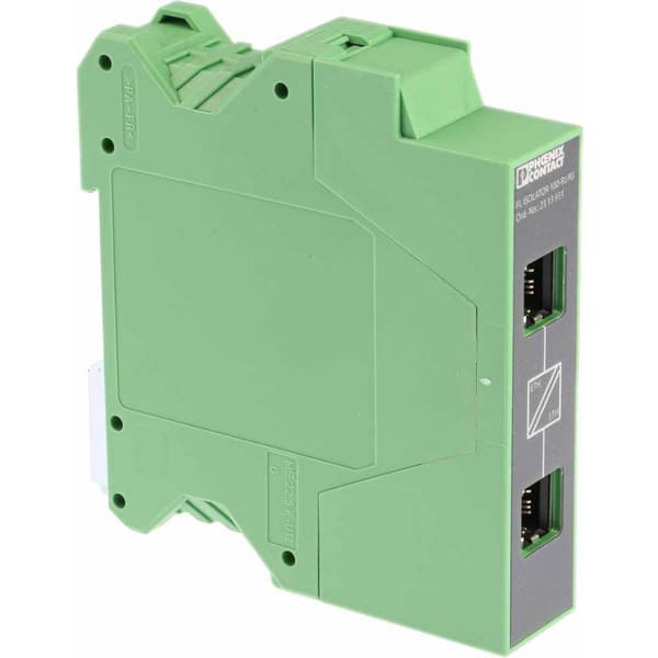 Phoenix Contact FL ISOLATOR 100-RJ/RJ Nätverksdelare Antal ethernet portar 1