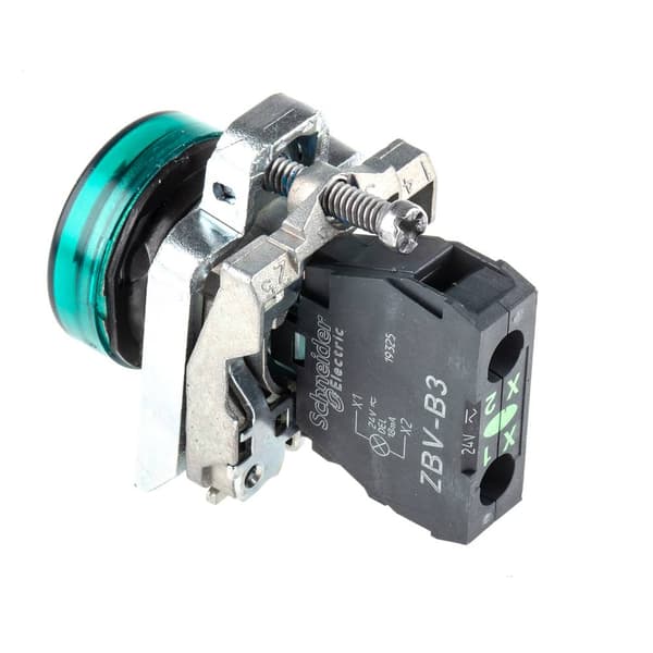Schneider Electric XB4BVB3 Indikatorlampa Grön 24 V/DC, 24 V/AC 1 st