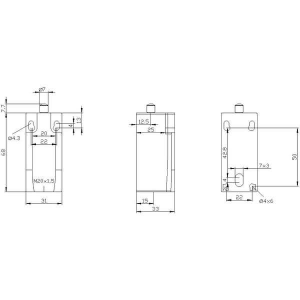 Siemens 3SE52320KC05 3SE5232-0KC05 Gränslägesbrytare 240 V/AC 1.5 A Kolv momentan IP67 1 st