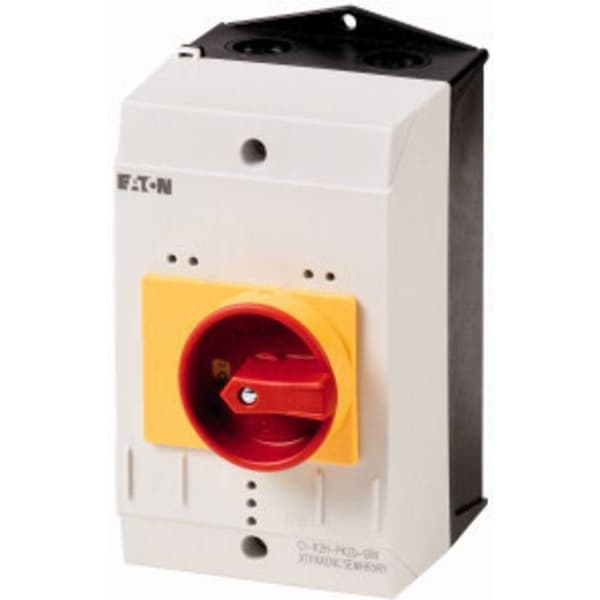 Eaton CI-K2-PKZ0-GR Tomhölje med nödströmbrytare (L x B x H) 130 x 100 x 160 mm Röd, Gul, Grå, Svart 1 st