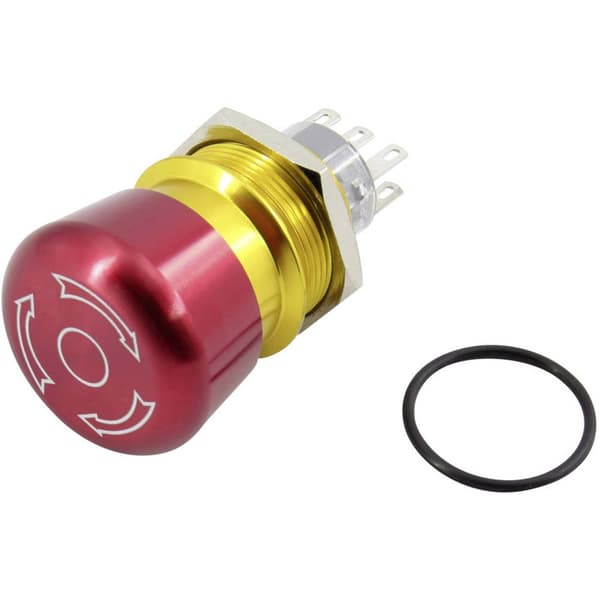 TRU COMPONENTS TC-GQ22-A-22TSB203 Nödstoppsbrytare 250 V 5 A 2 switch IP65 1 st