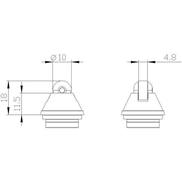 Siemens 3SE50000AD04 3SE5000-0AD04 Drivhuvud Svart 1 st