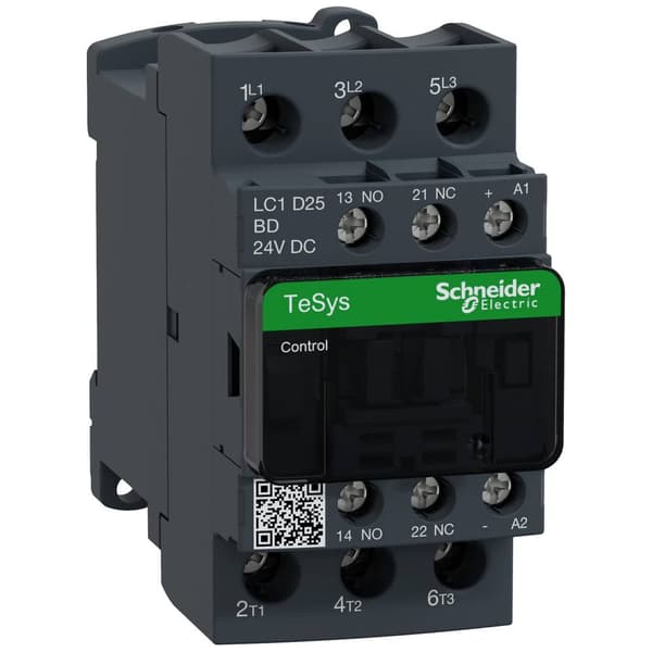 Schneider Electric LC1D25BD Kontaktor 1 NO, 1 NC 1 st
