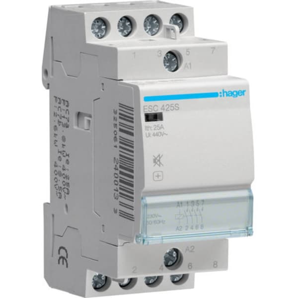 Hager ESC425S Installationsskydd 4 NO 400 V 1 st