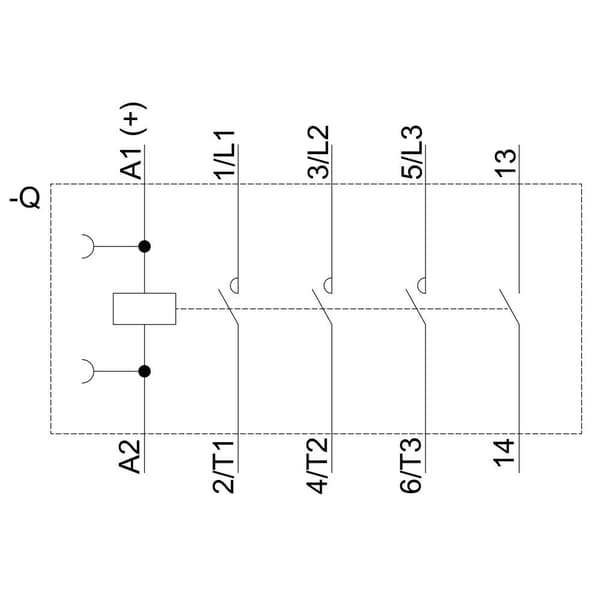 Siemens 3RT2015-1BB41 Kontaktor 3 NO 3 kW 24 V/DC 7 A med hjälpkontakt 1 st