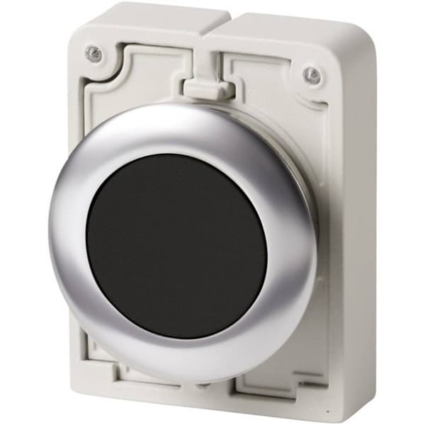 Eaton 182959 M30C-FD-S Tryckströmställare platt, rund, förkromad Svart 1 st