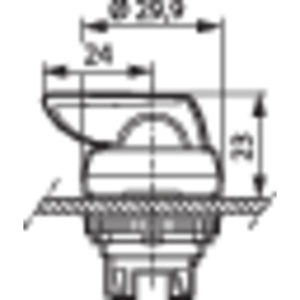 BACO BAL21KV30 L21KV30 Valtangent Plastfrontring, förkromad Svart 1 x 45 ° 1 st
