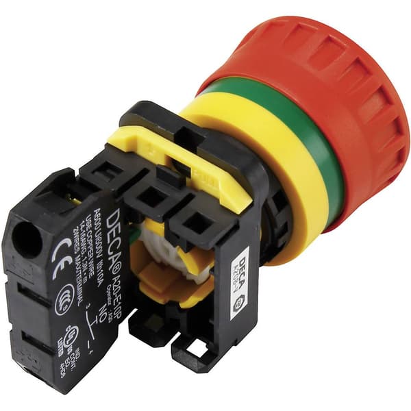 DECA A20B-V4E01R Nödstoppsbrytare med kontaktelement 240 V/AC 6 A 1 NC IP65 1 st