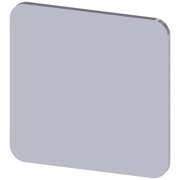 Siemens 3SU1900-0AF81-0AA0 Beteckningsskylt Självhäftande, kvadratisk (L x B) 22 mm x 22 mm omärkt Silver 10 st