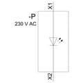 Miniatyrbild 4 av 4: Siemens 3SU1401-1BF60-1AA0 LED-modul Vit 230 V/AC 1 st