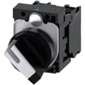 Miniatyrbild 1 av 4: Siemens 3SU11002BF601MA0 3SU1100-2BF60-1MA0 Spakbrytare Plastfrontring Svart, Vit 1 x 90 ° 1 st