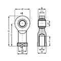 Miniatyrbild 3 av 3: igus KCRM-12 Vridbart huvud Borrdiameter 12 mm