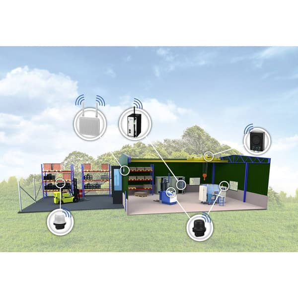 Anybus AWB2031 Wireless Bolt White RJ45 PoE Sunbolt Wireless Bolt TM RJ-45, WLAN, Bluetooth, Ethernet 9 V/DC, 12 V/DC